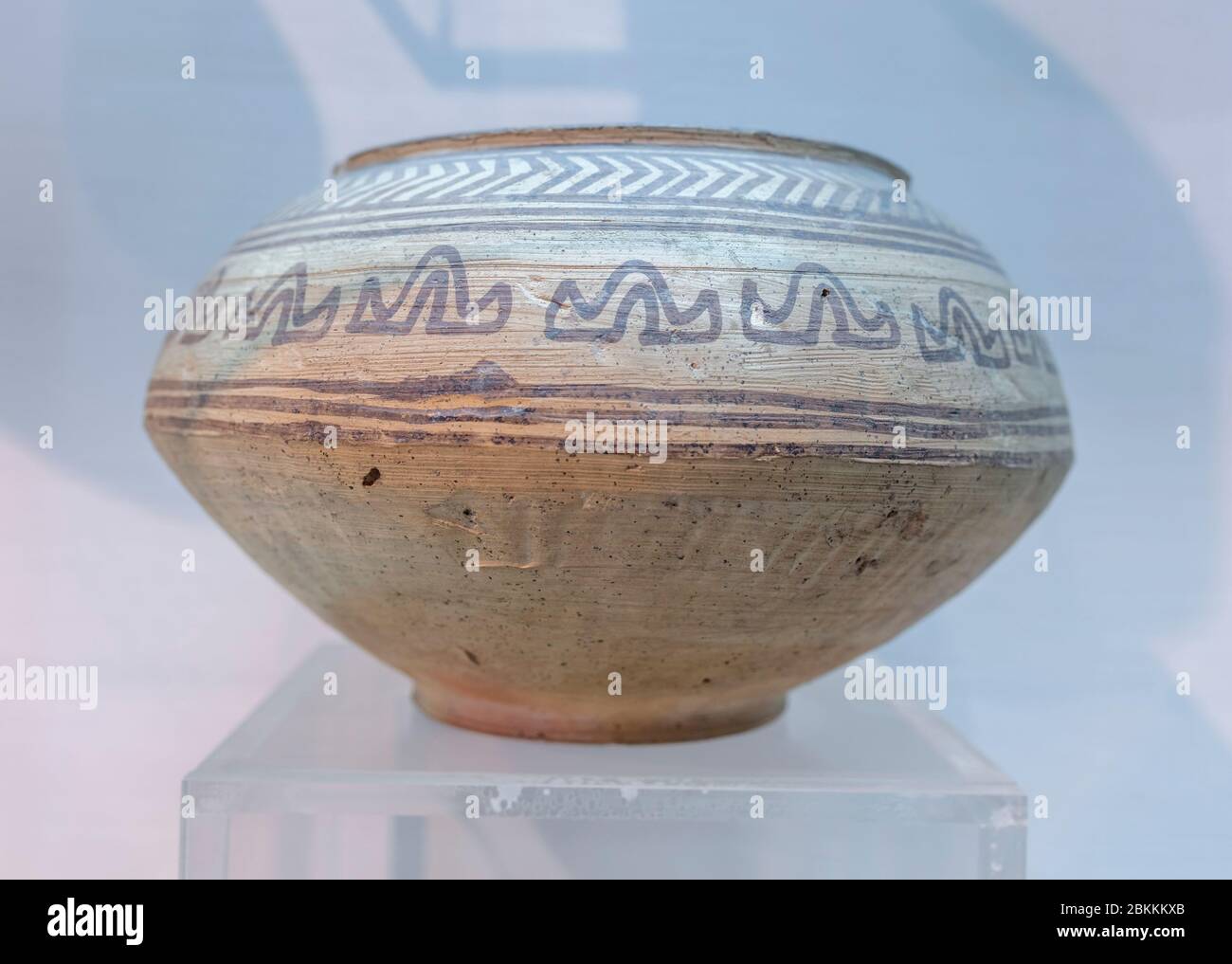 Mohenjo-daro, Indus Valley Civilisation pottery, Museum, Delhi, India Stock Photo