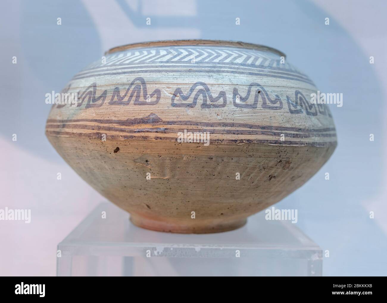Mohenjodaro, Indus Valley Civilisation pottery, Museum, Delhi, India