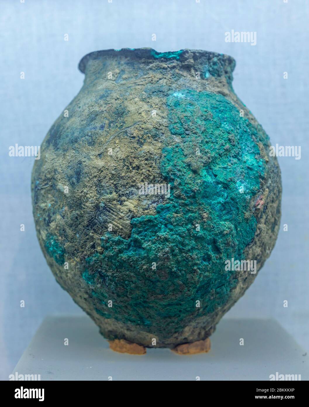 Mohenjo-daro, Indus Valley Civilisation pottery, Museum, Delhi, India Stock Photo