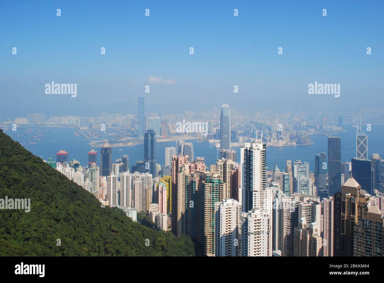 Highrise Towers Skyscrapers Central Hong Kong Island View from The Peak ...