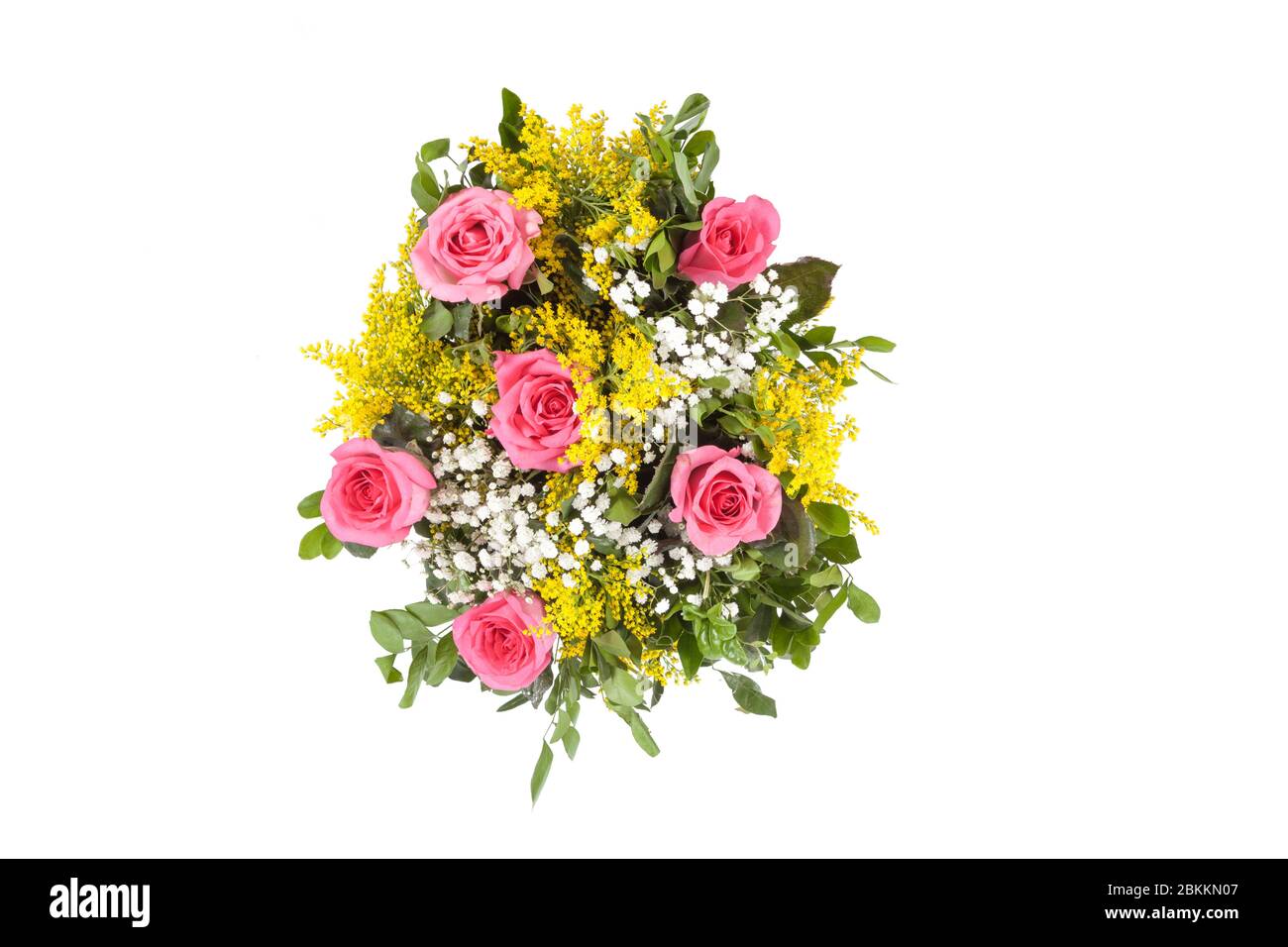 rose bouquet isolated on white background Stock Photo - Alamy