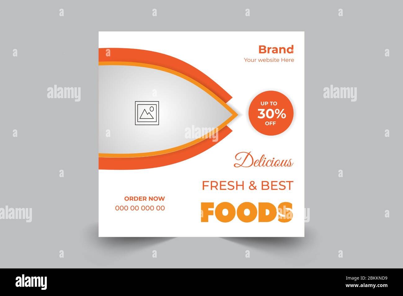 Restaurant banner post template for your food services Stock Vector