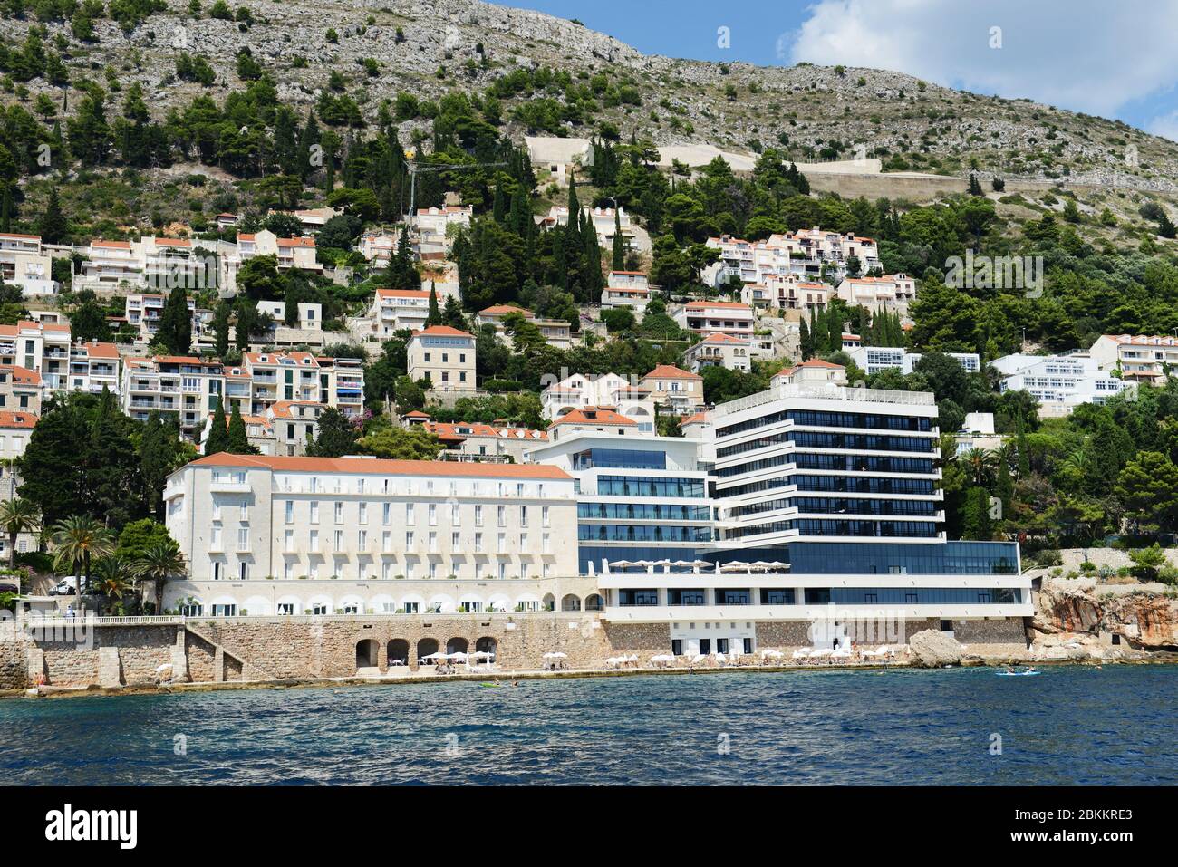 Hotel Excelsior in Dubrovnik. Old new buildings combined