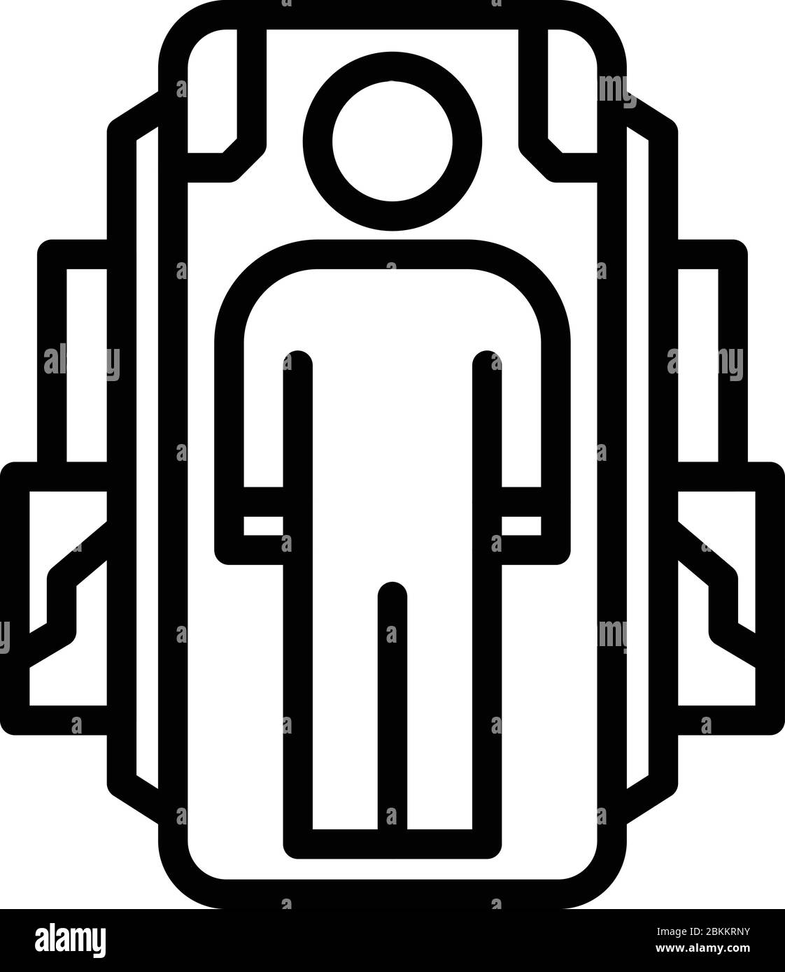 Ct scan of chest Stock Vector Images - Alamy