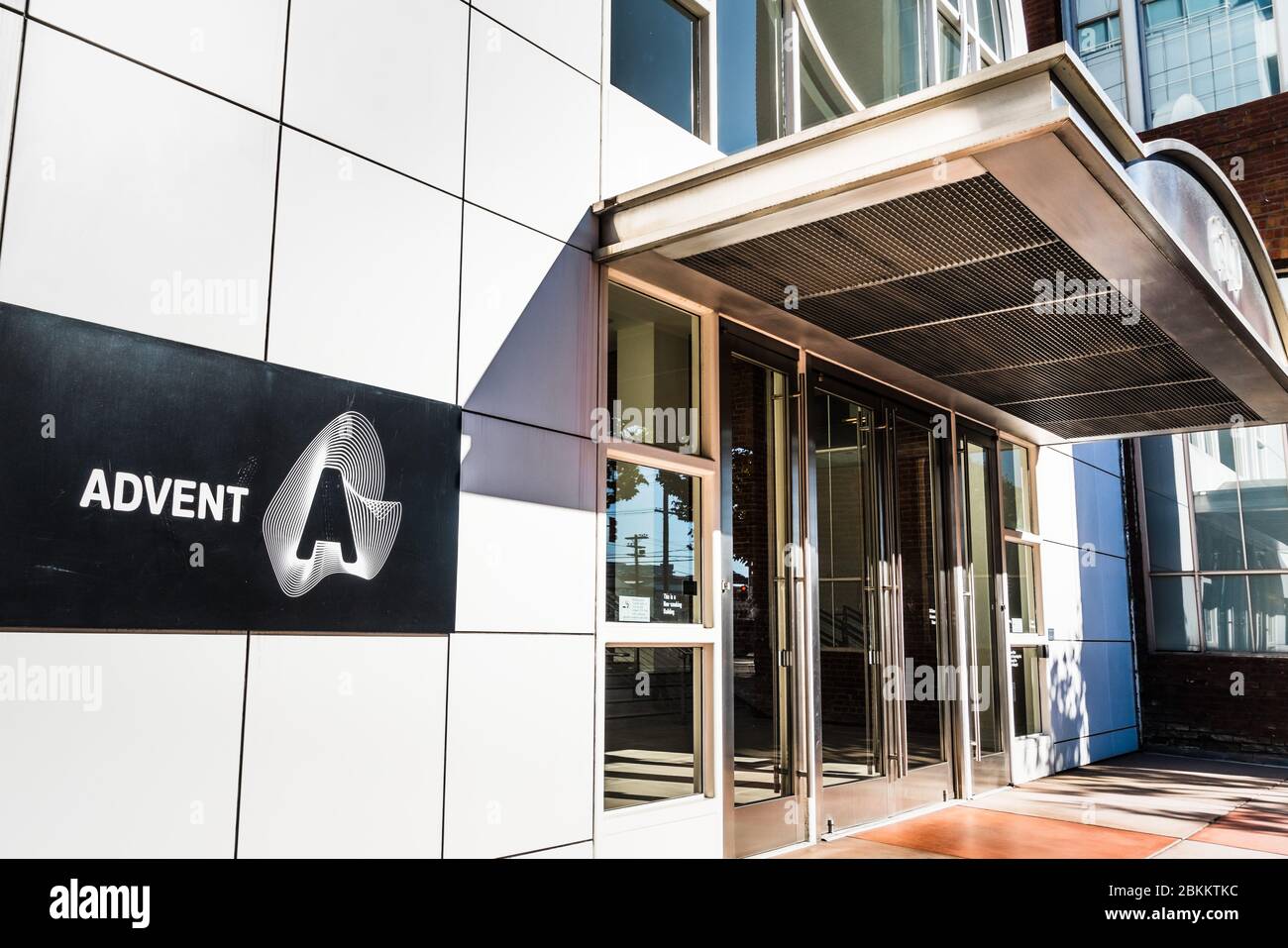 Sep 20, 2019 San Francisco / CA / USA - SS&C Advent, formerly known as Advent Software (subsidiary of  SS&C Technologies) headquarters; SS&C Advent of Stock Photo