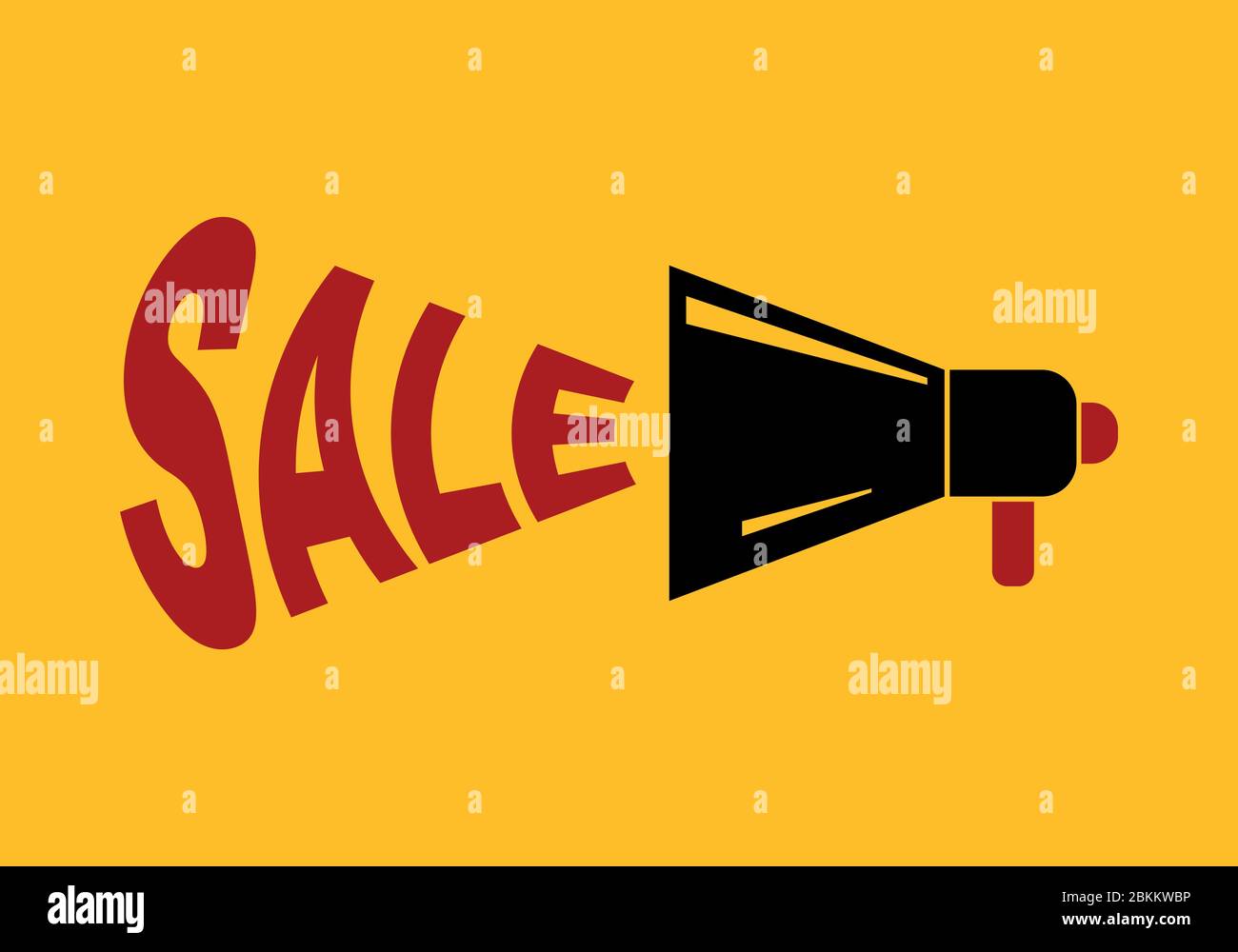 Sale vector word concept banner illustration Stock Vector