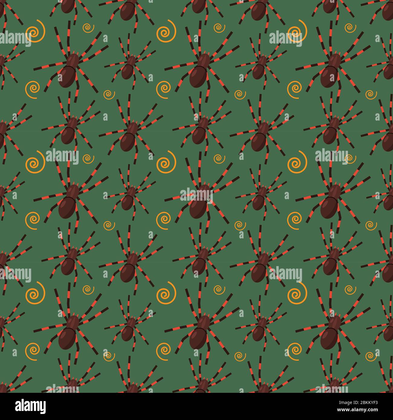 spider seamless pattern vector illustration background Stock Vector