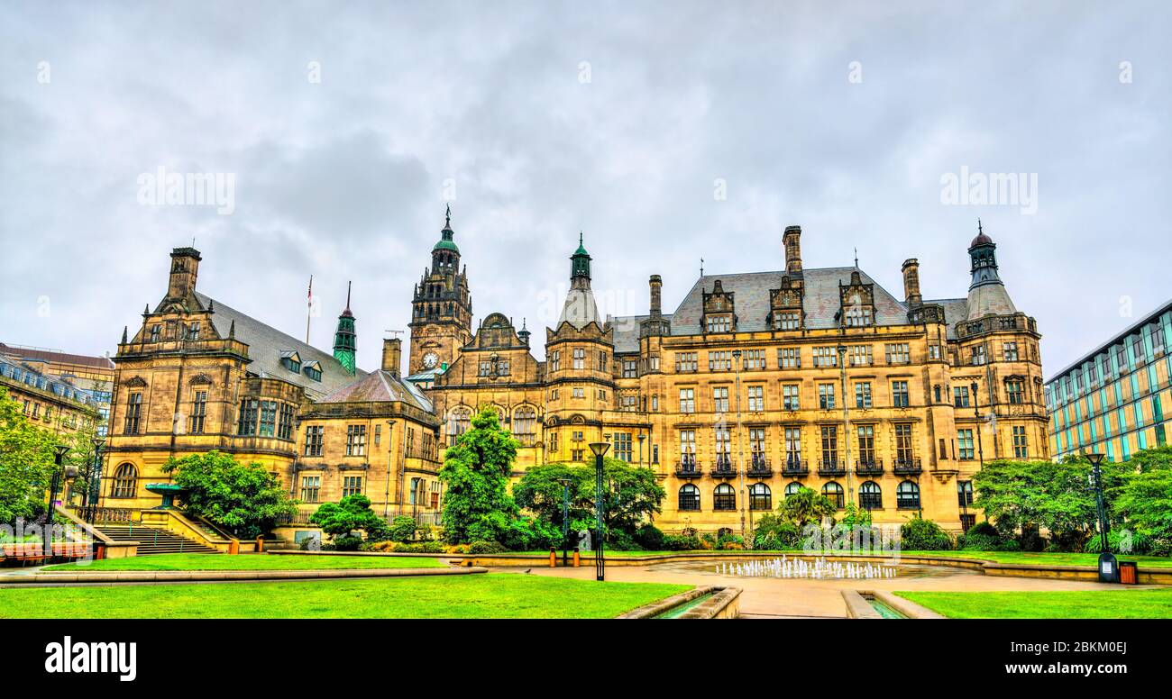 Sheffield Town Hall South Yorkshire, UK Stock Photo Alamy