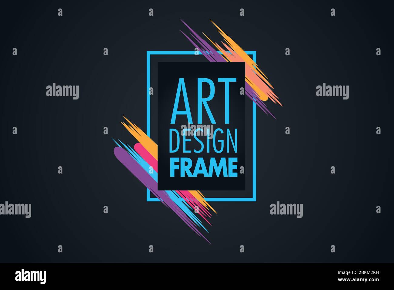 Typography Style Frame vector frame for text Modern Art graphics for hipsters . dynamic frame ...