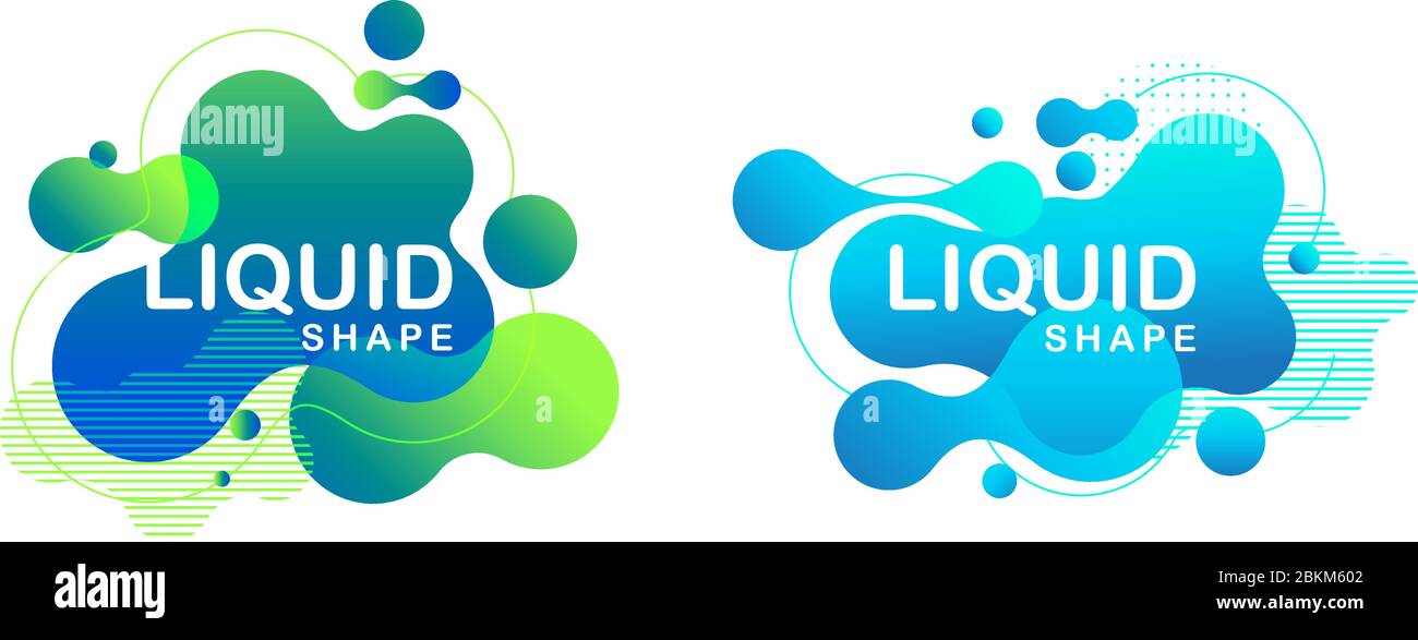 Abstract liquid shape Fluid design Vector illustration Stock Vector ...