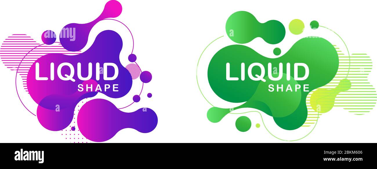 Abstract liquid shape Fluid design Vector illustration Stock Vector ...