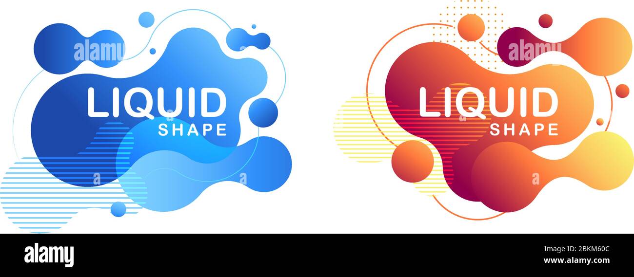 Abstract liquid shape Fluid design Vector illustration Stock Vector ...
