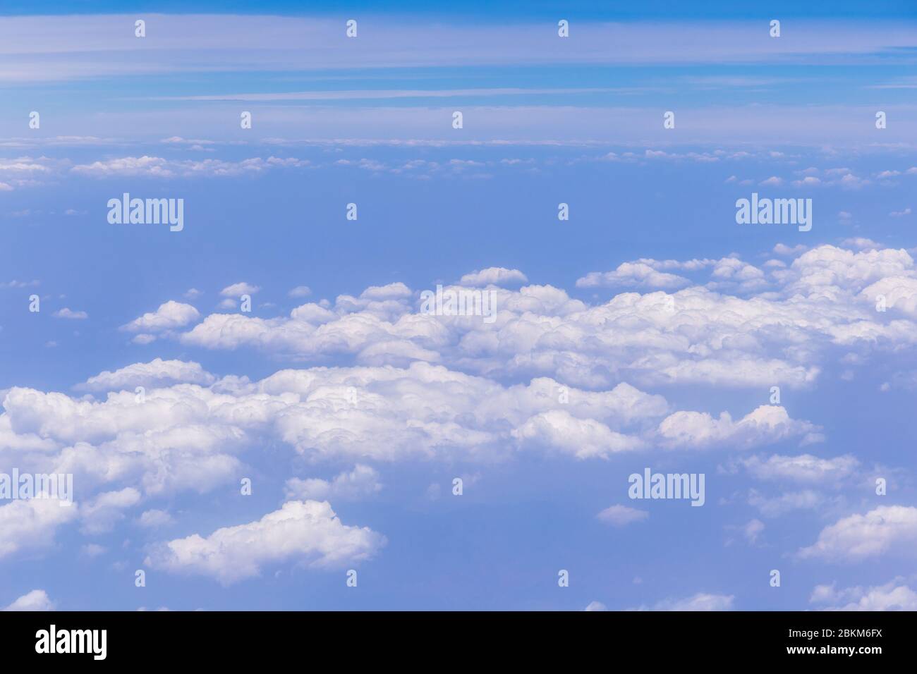 Blue sky background with white clouds on sunny day Stock Photo - Alamy