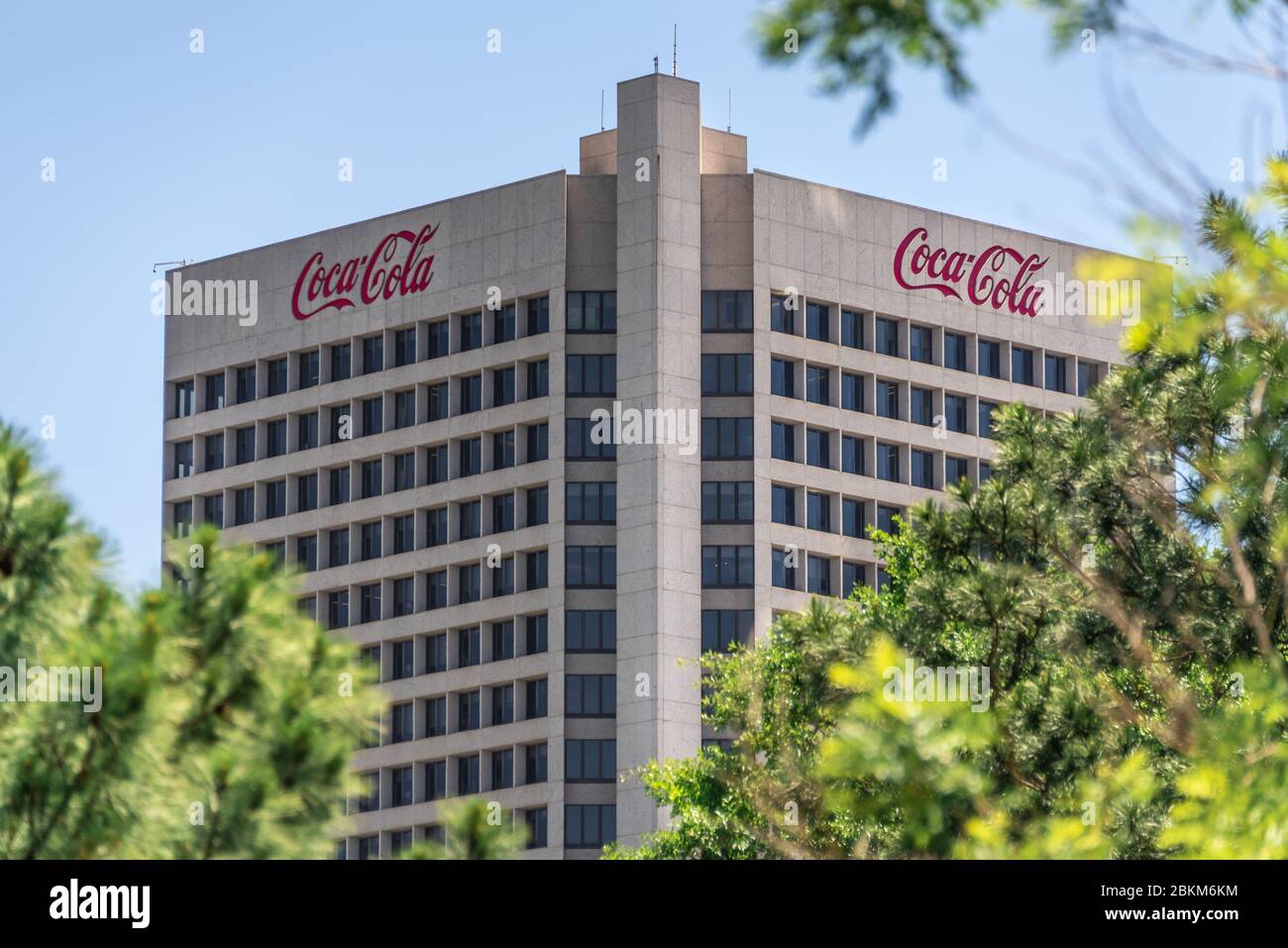 Coca-Cola international headquarters building in Atlanta, Georgia. (USA) Stock Photo
