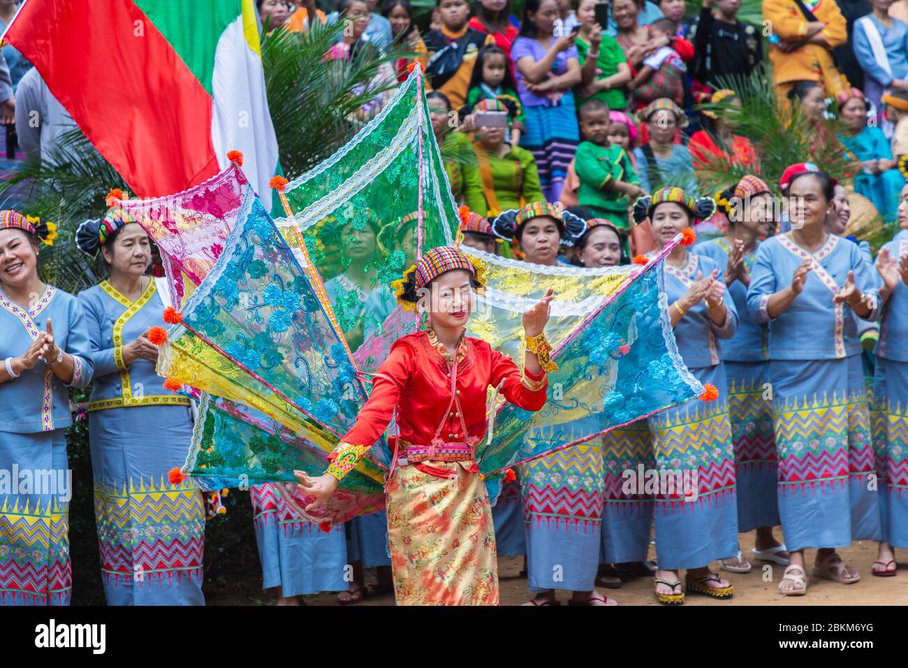 Beauty woman of Shan or Tai Yai (ethnic group living in parts of