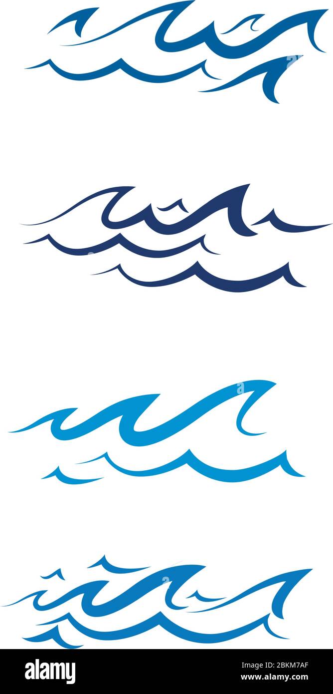 Water wave icon vector illustration design logo Stock Vector Image ...