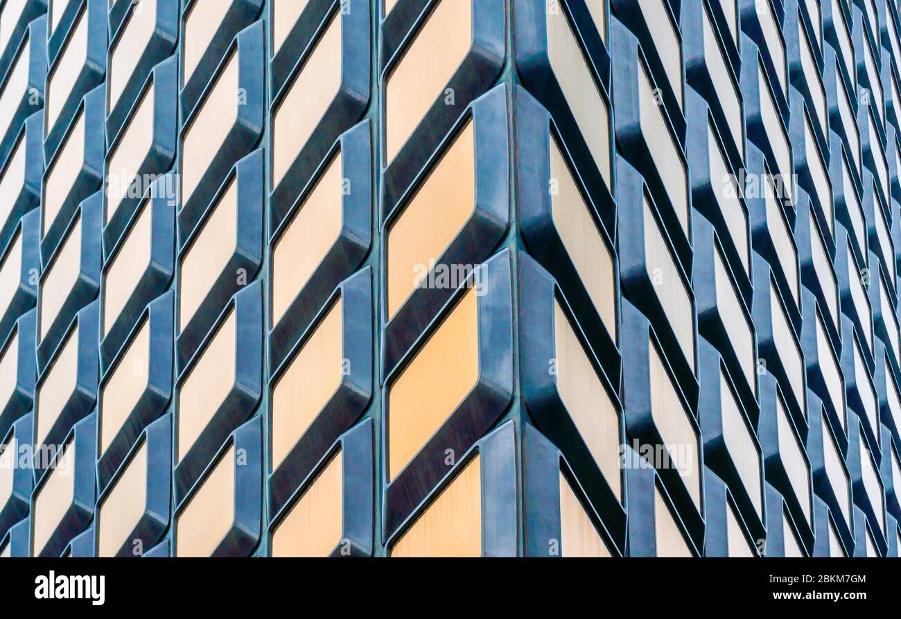 A precast concrete faced structure in North Sydney, Australia Stock Photo