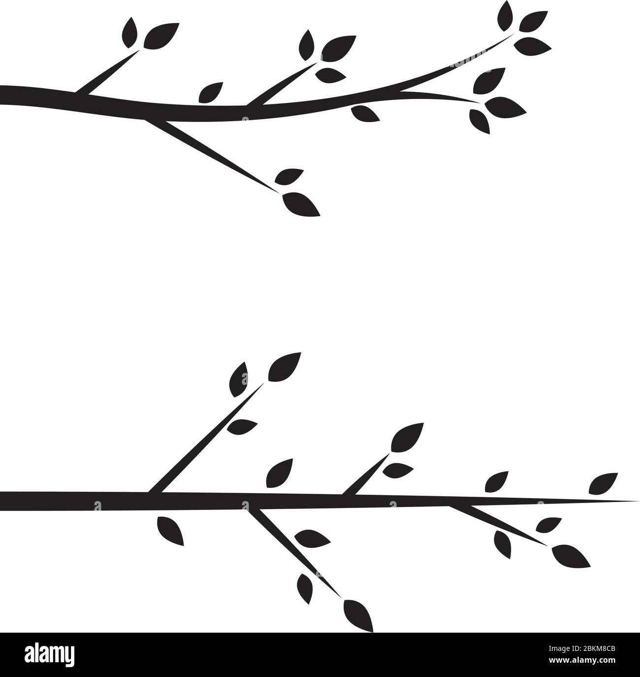 tree branch vector illustration design template Stock Vector Image