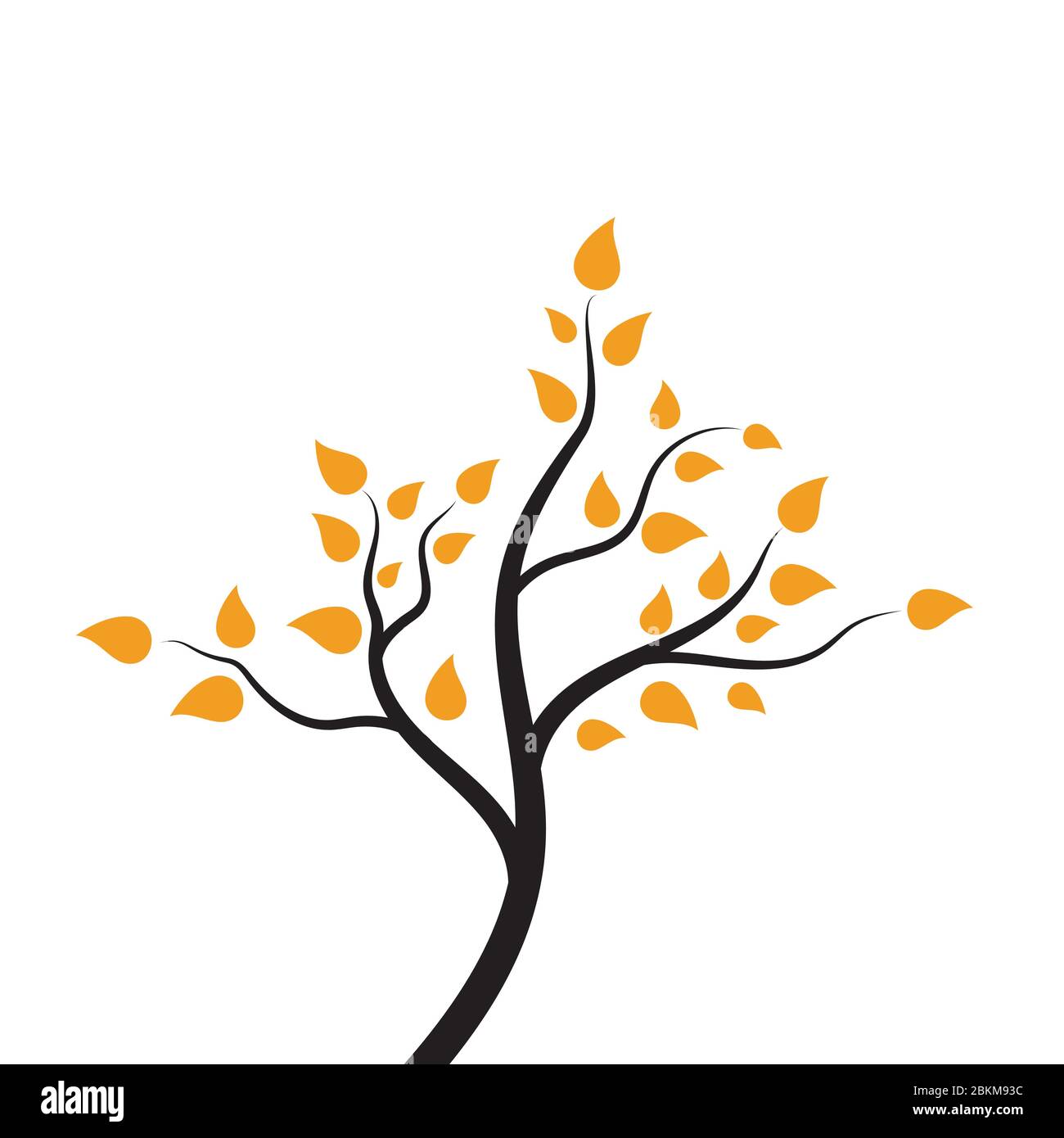 tree branch vector illustration design template Stock Vector Image ...