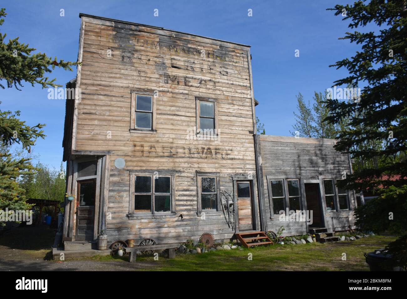 The old hardware store in downtown McCarthy, Wrangell St Elias