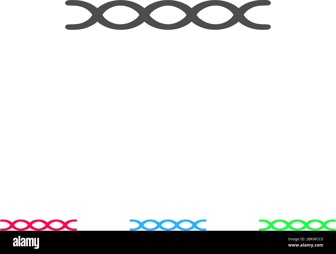 Chain icon flat. Color pictogram on white background. Vector ...