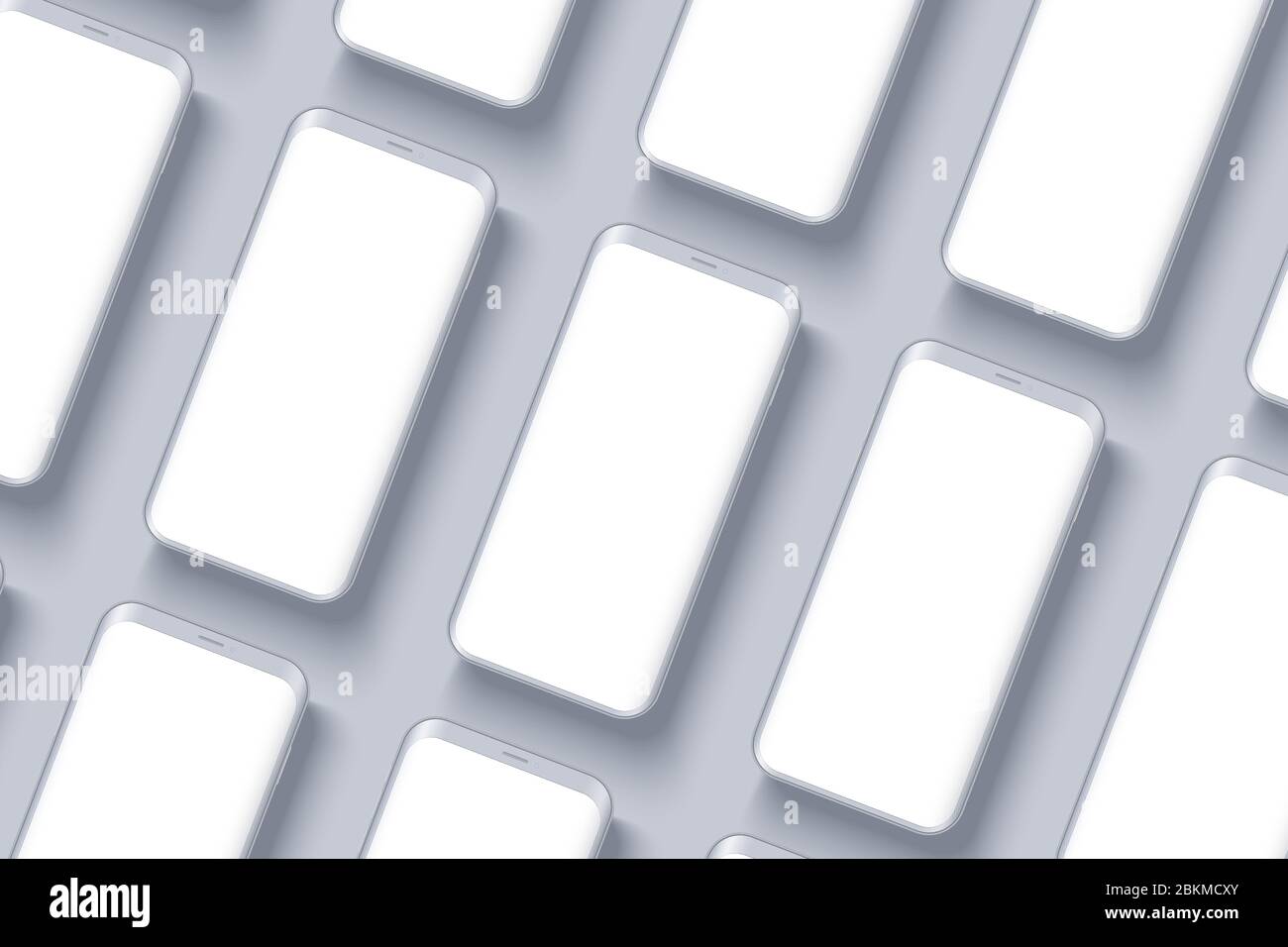 Smartphones presentation mockup Stock Vector