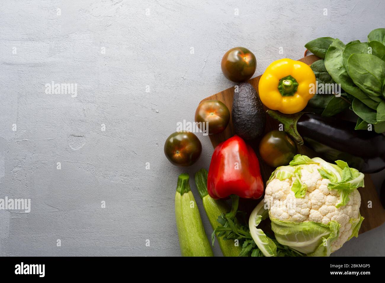 Healthy food background. Selection of organic food Stock Photo - Alamy