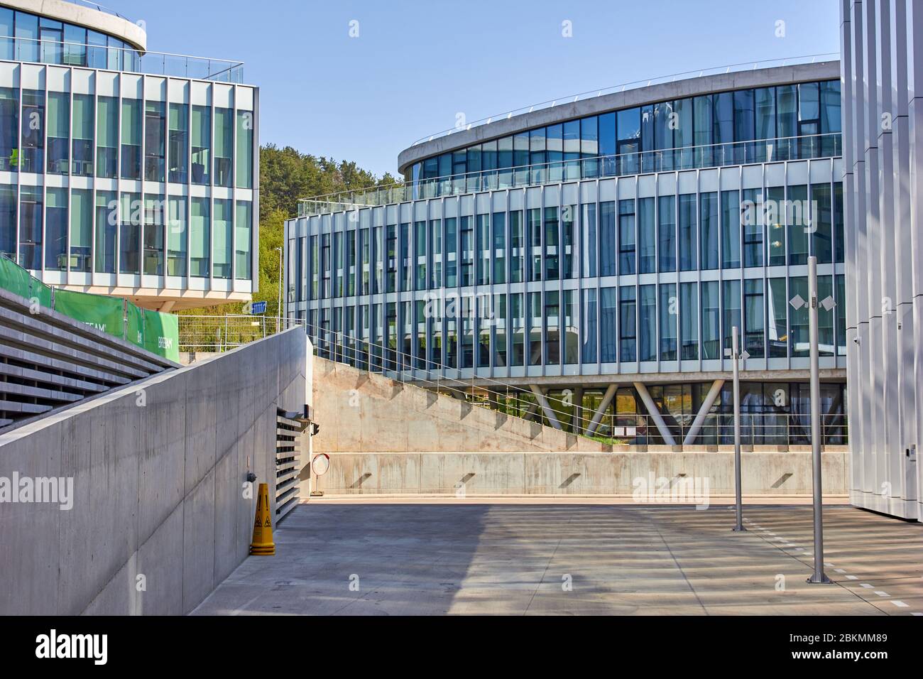 Modern office building with blue sky Stock Photo