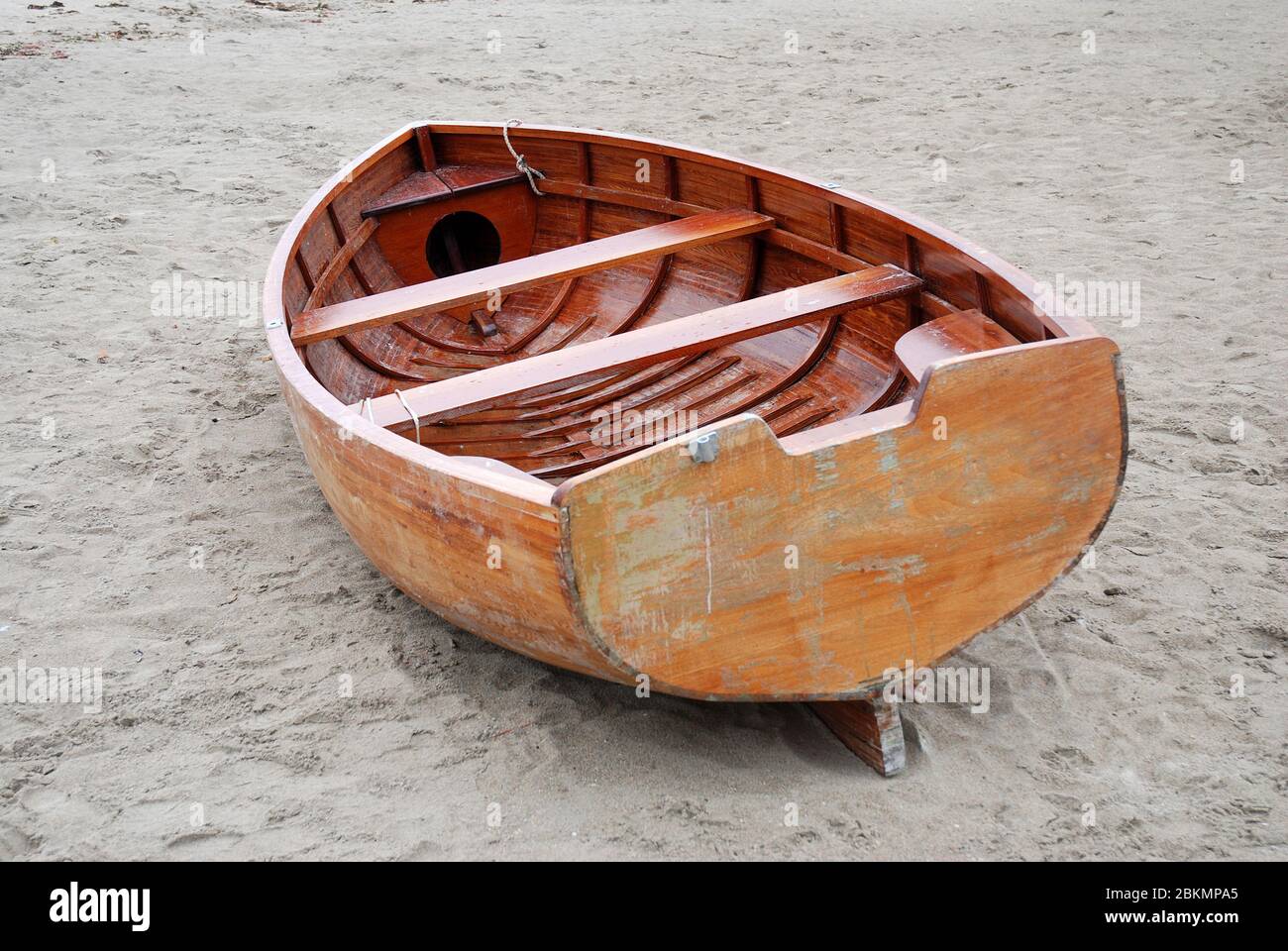 wooden boat on the beach Stock Photo - Alamy