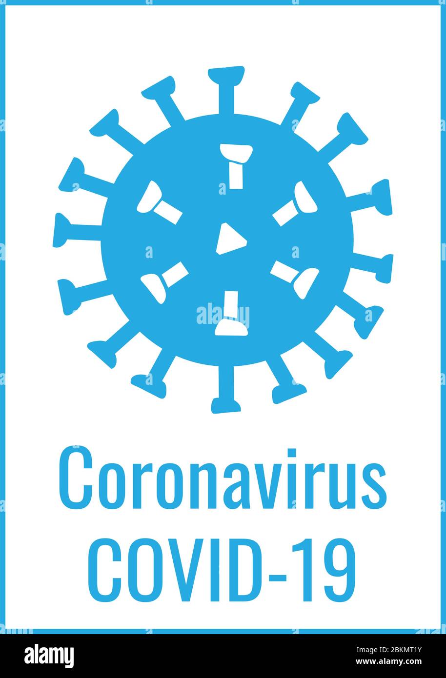 coronavirus covid-19 poster NO.cr1.3 Stock Vector