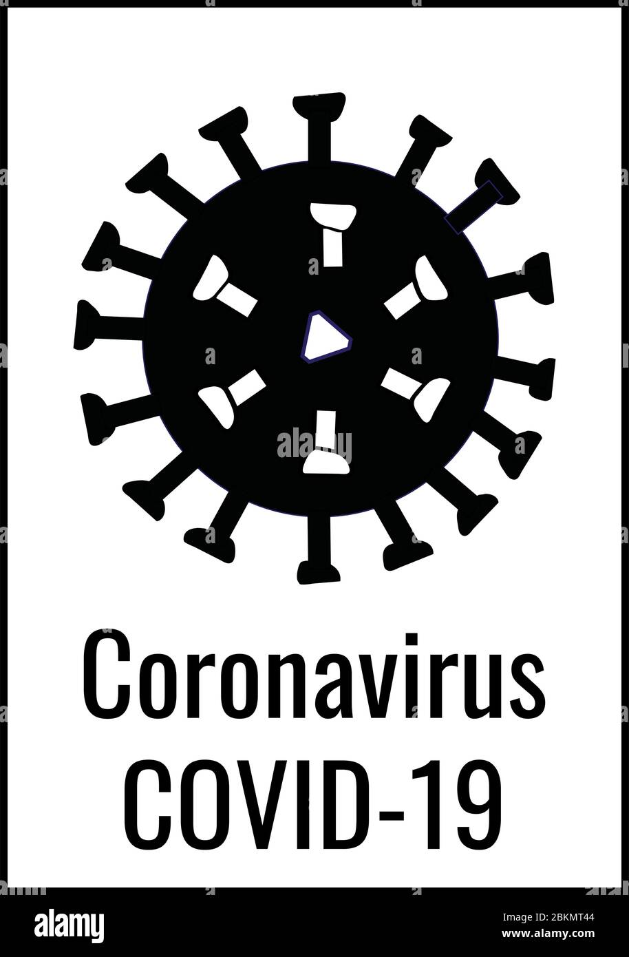 coronavirus covid-19 poster NO.cr1.2 Stock Vector