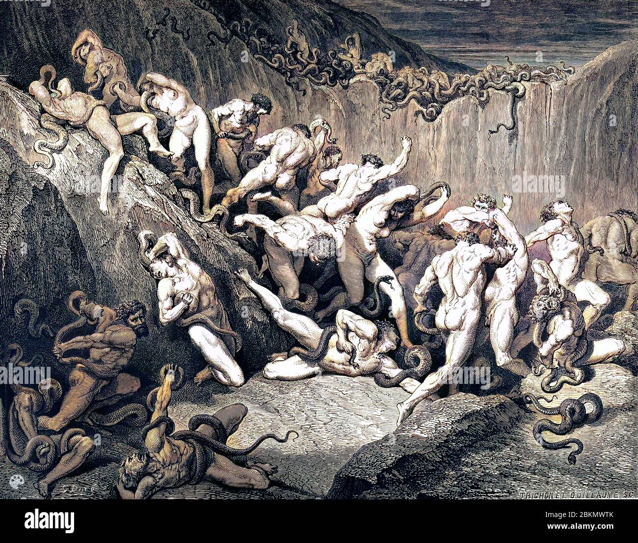 Dantes Inferno Engraving High-Res Vector Graphic - Getty Images