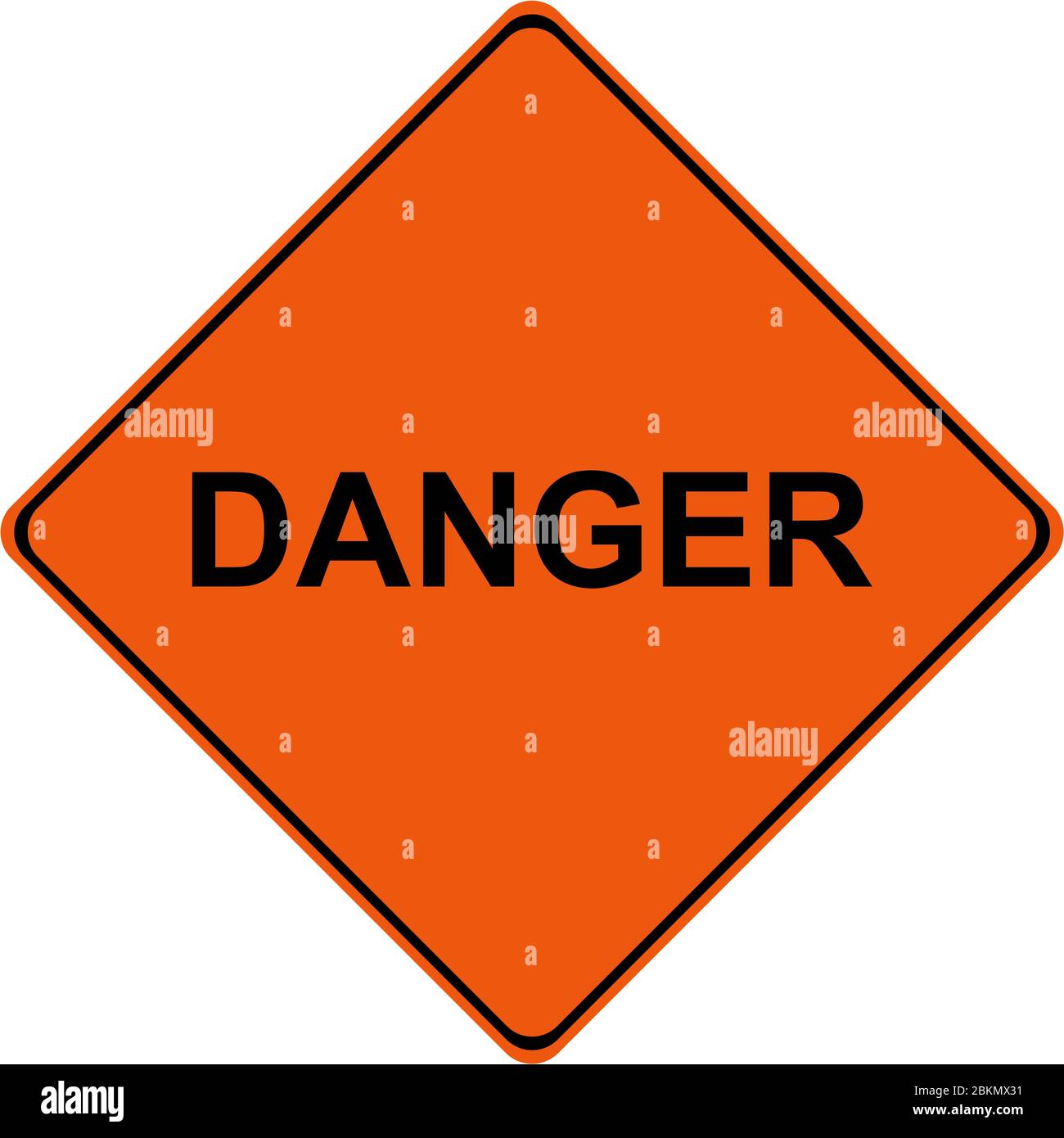 Danger traffic warning sign Stock Photo Alamy