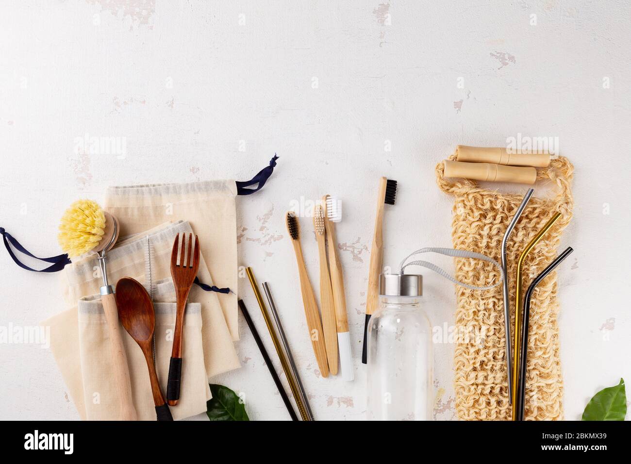 Photo inspiration: Fresh Look at Zero Waste Concept Eco Friendly Home Set Stock Photo
