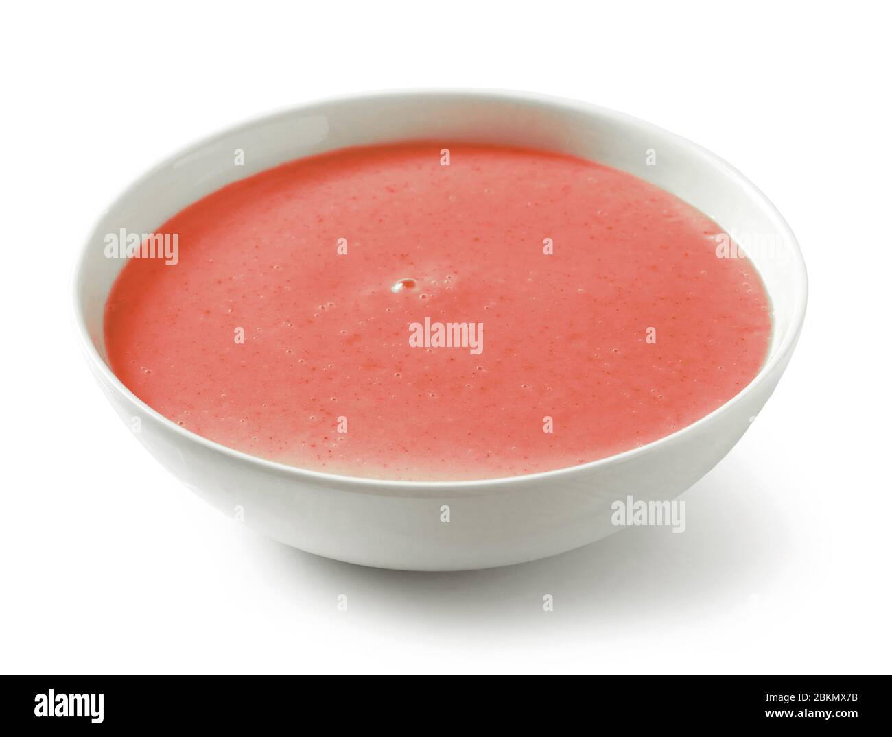 bowl of vegetable cream soup isolated on white background Stock Photo ...