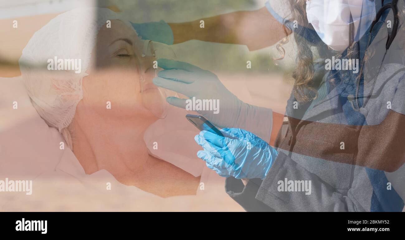 Oxygen mask woman hi-res stock photography and images - Alamy