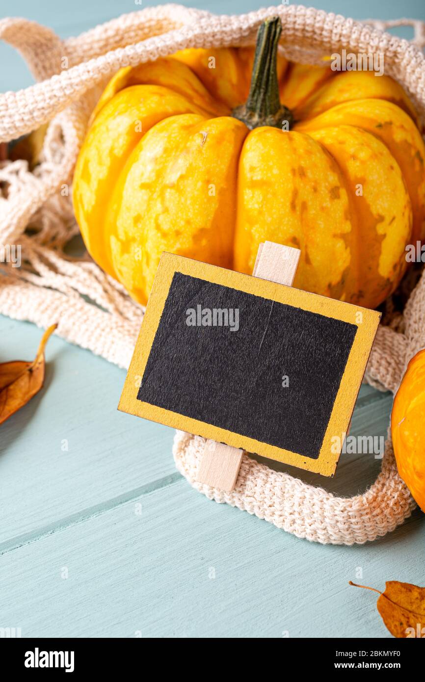 Autumn pumpkin thanksgiving background Stock Photo