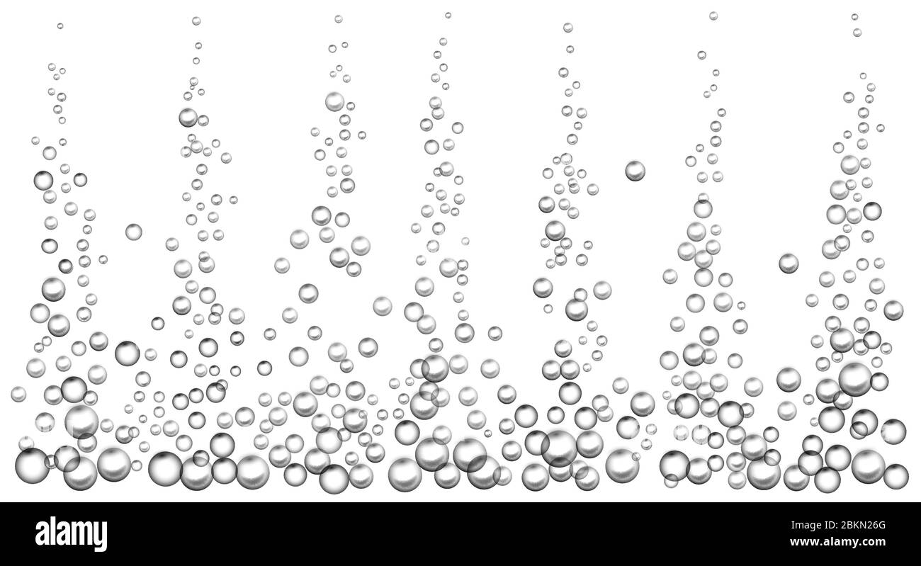 Soda bubble sparkles Stock Vector