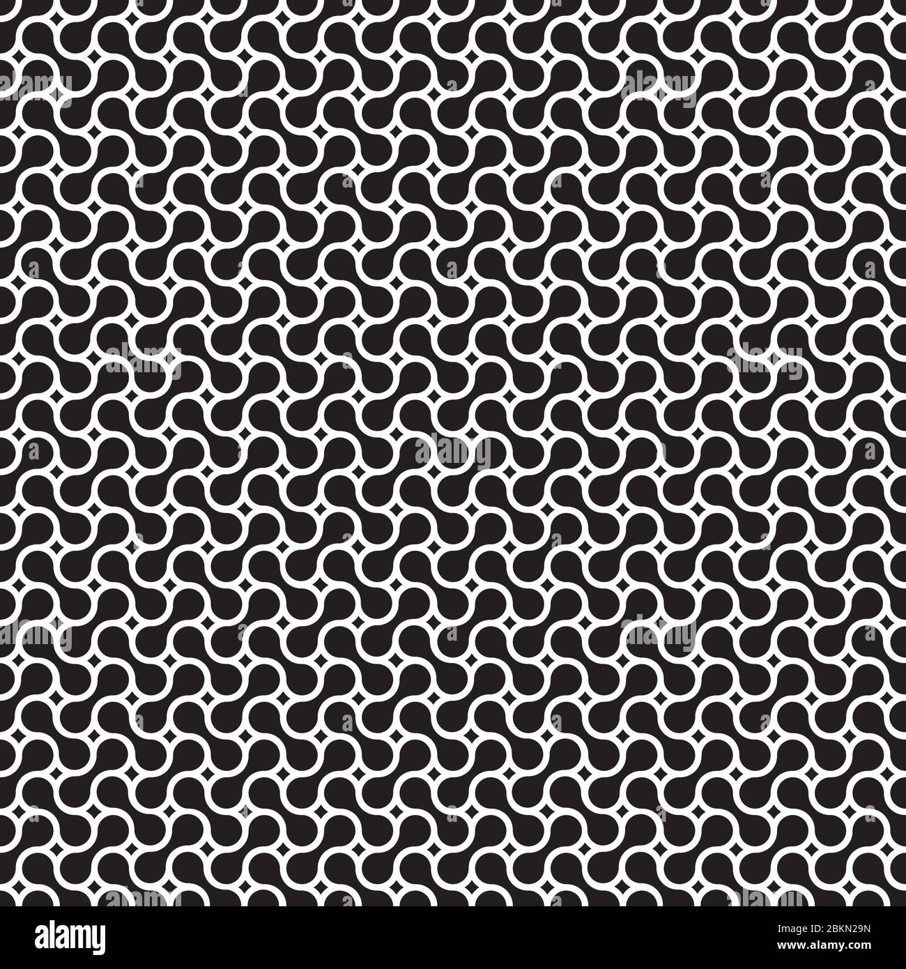 Seamless abstract geometric organic interlocking shape pattern Stock ...