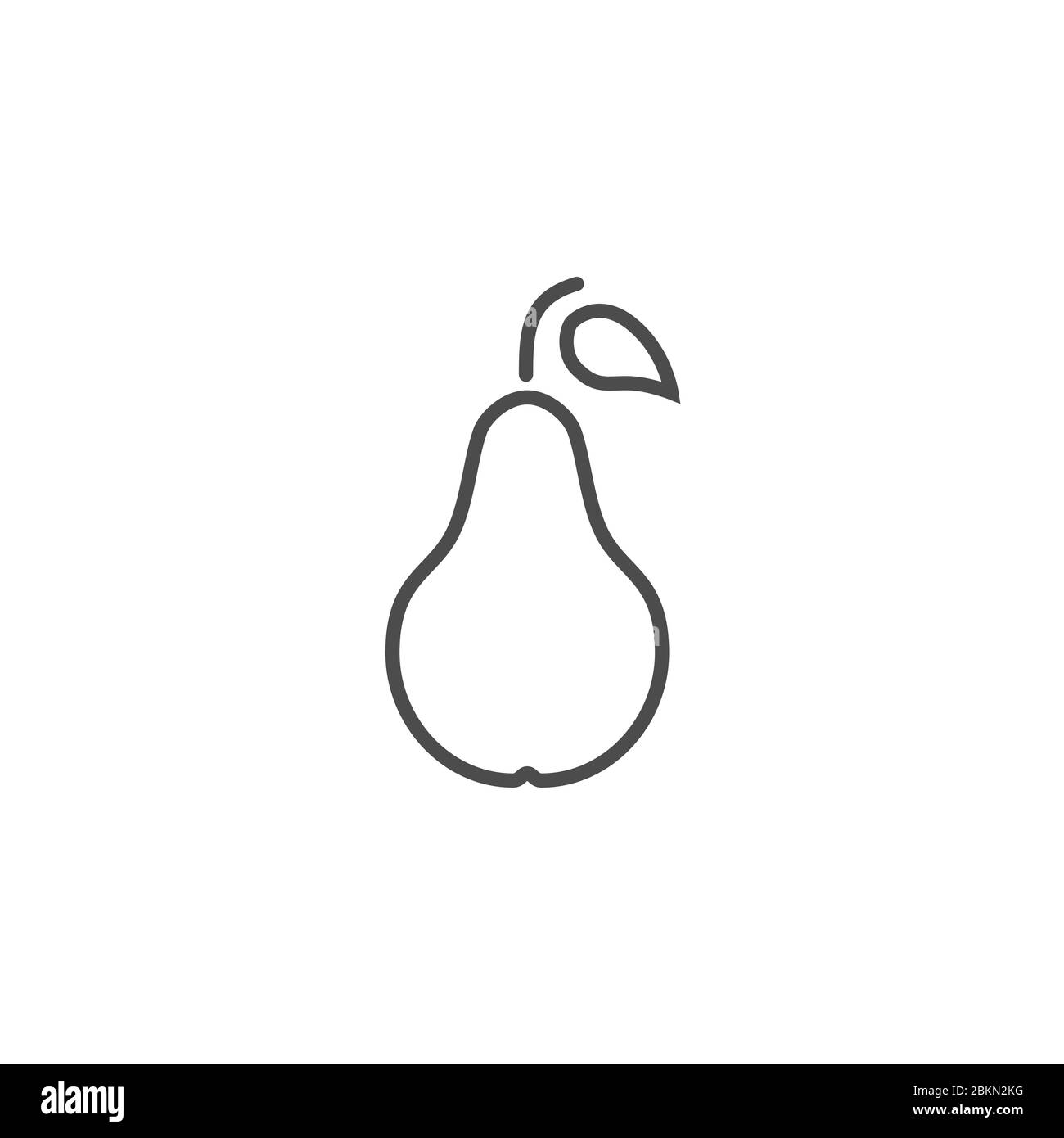 Pear icon in thin hi-res stock photography and images - Alamy
