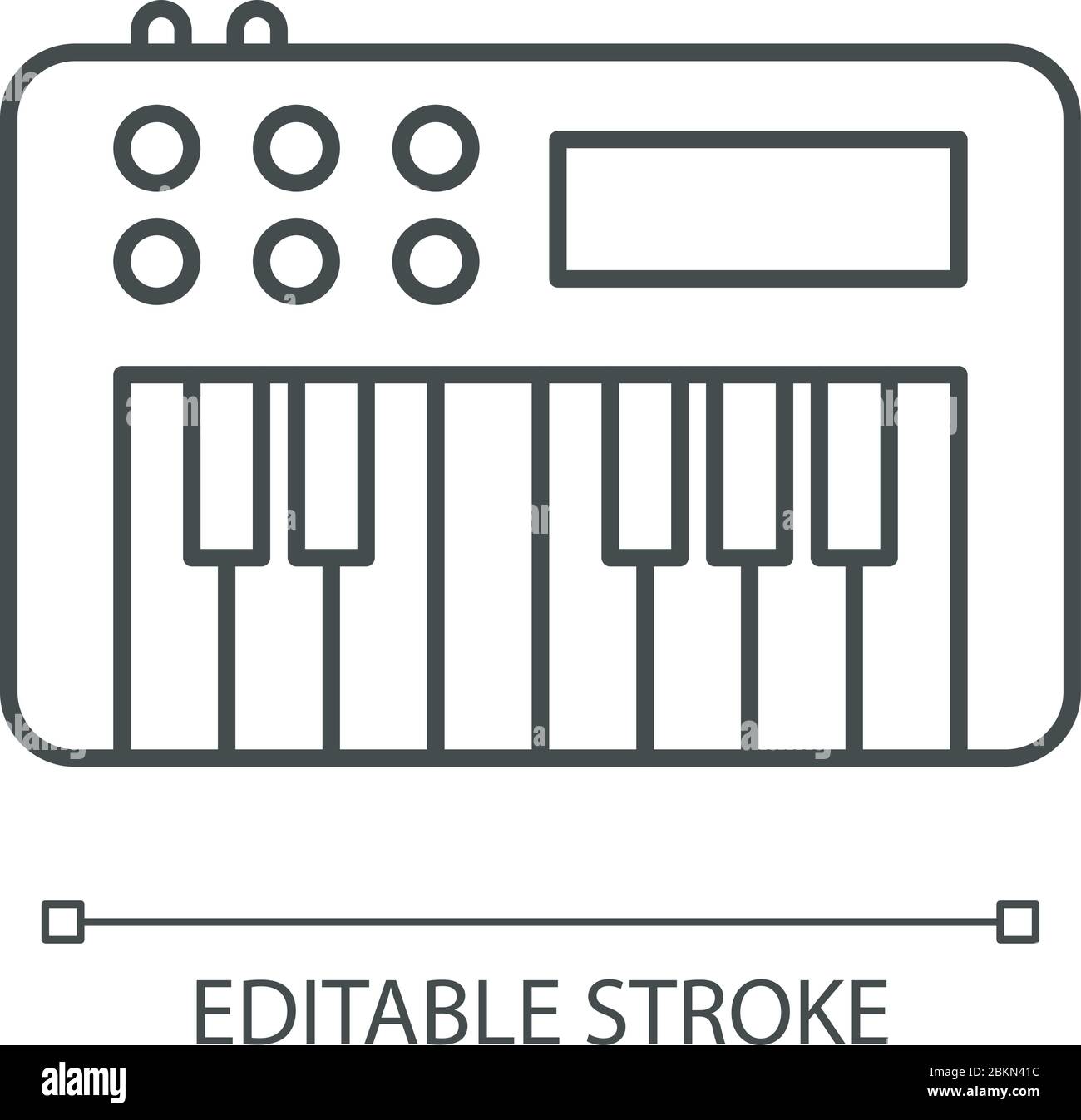 Synthesizer piano icon simple Black and White Stock Photos & Images - Alamy