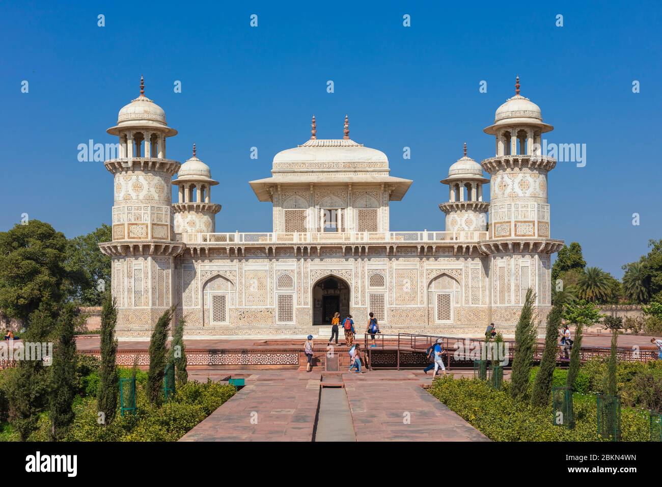 Itimad-ud-Daulah mausoleum, Baby Taj, 1628, Agra, Uttar Pradesh, India Stock Photo