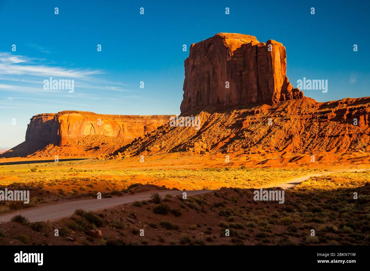Monument Valley Seen At Sunset Navajo Nation Arizona USA Stock Photo 