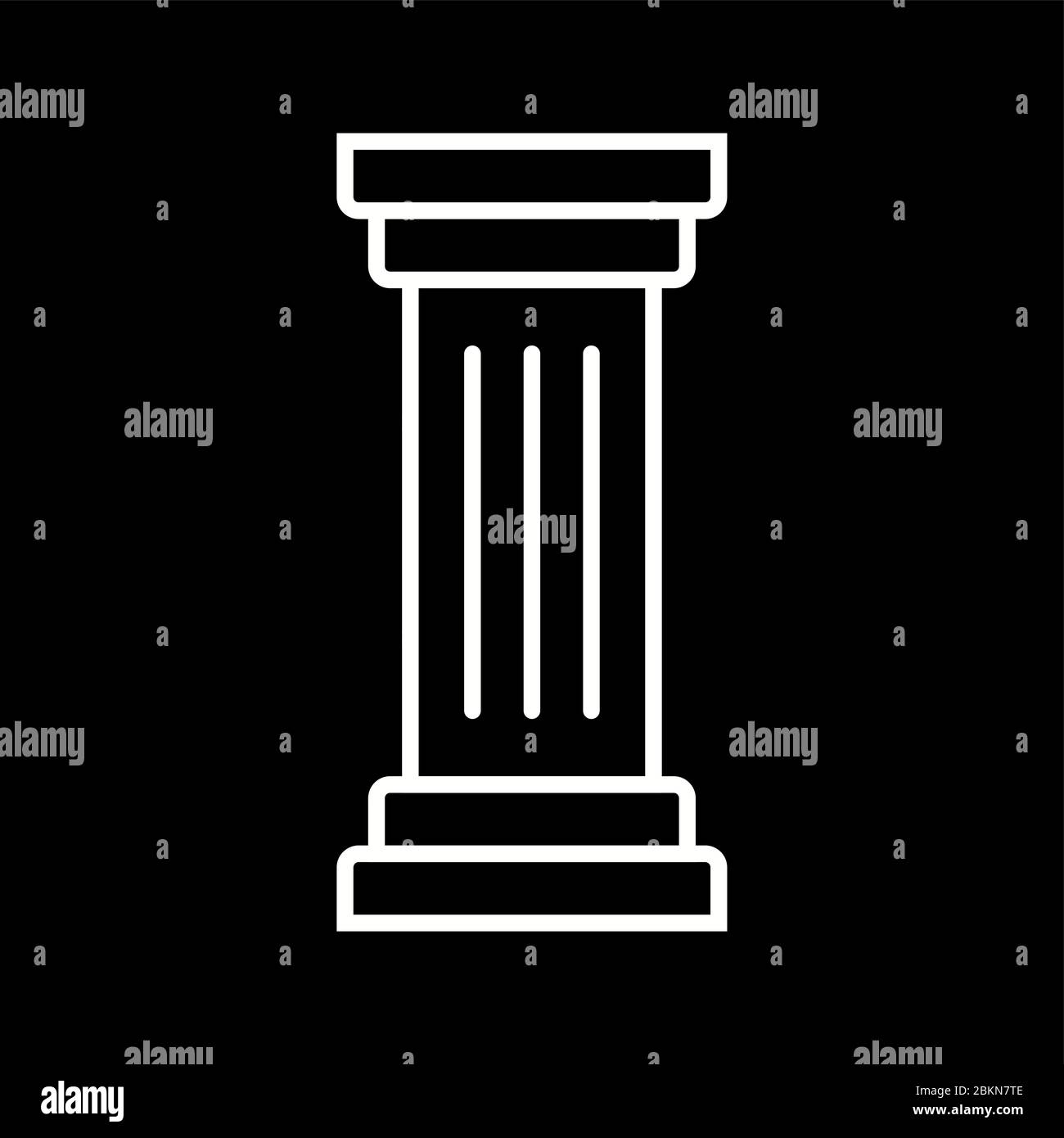 Beautiful Column Vector line icon Stock Vector Image & Art - Alamy