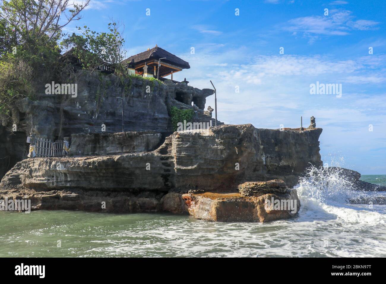 Beautiful balinese landscape. Ancient hinduism temple Tanah lot on the ...