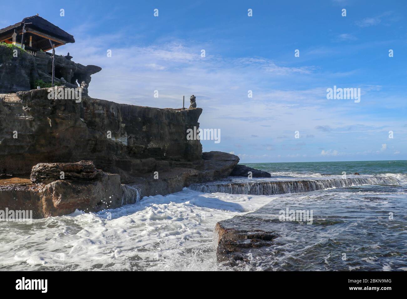 Beautiful balinese landscape. Ancient hinduism temple Tanah lot on the ...