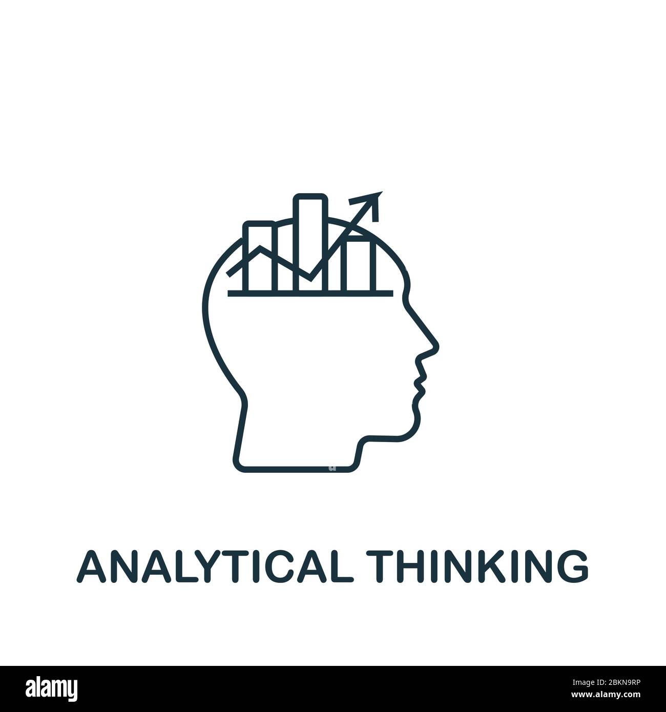 Analytical Thinking icon from personality collection. Simple line