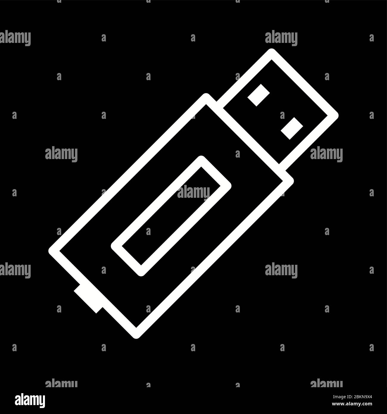 Beautiful USB vector line icon Stock Vector Image & Art - Alamy