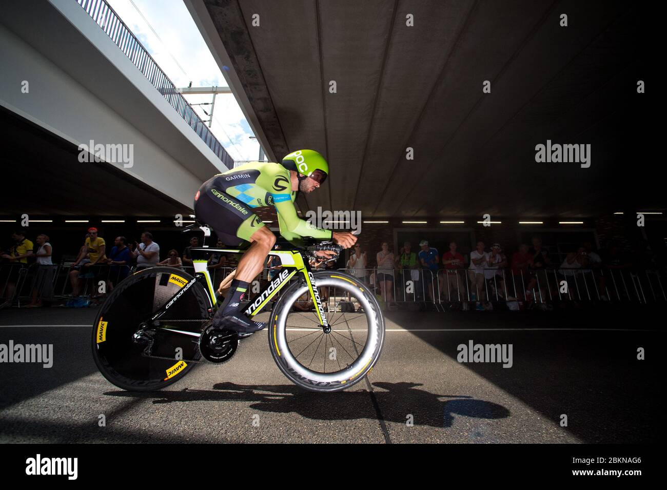 04.07.2015 Utrecht, Netherlands. Nathan Hass during the Individual Time Trial  2015 Tour De France Grand Depart. Stock Photo