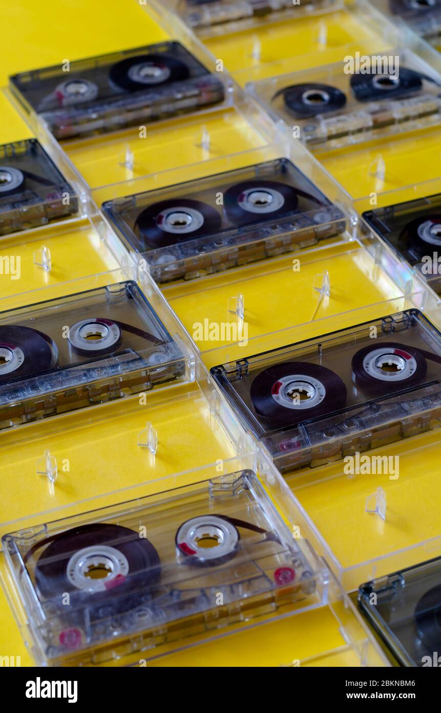 A collection of music on old audio tapes. Collection of favorite music